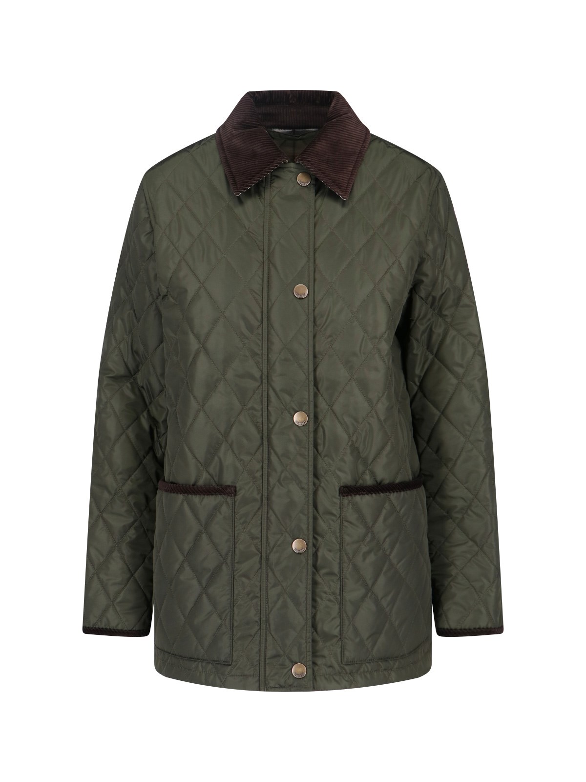 Burberry Quilted Jacket In Green