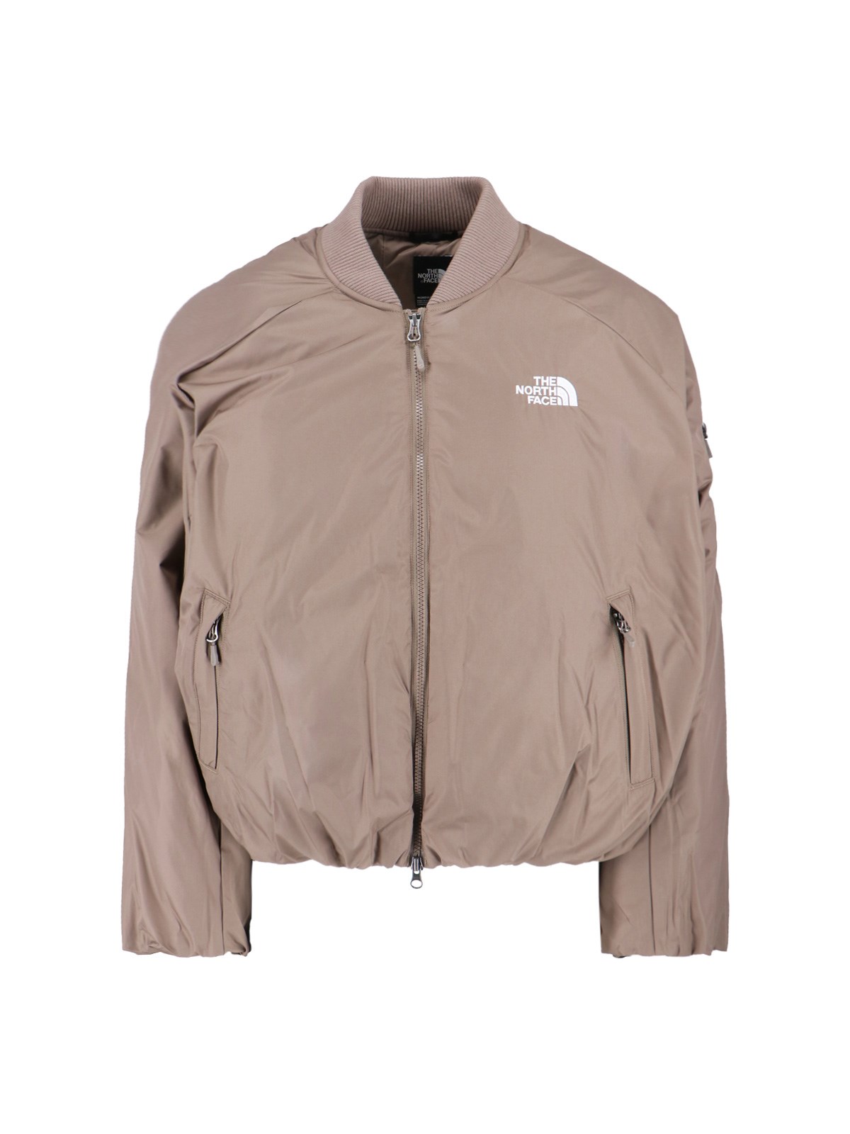 The North Face Relaxed Fit Jacket Featuring Elasticated Hem In Brown