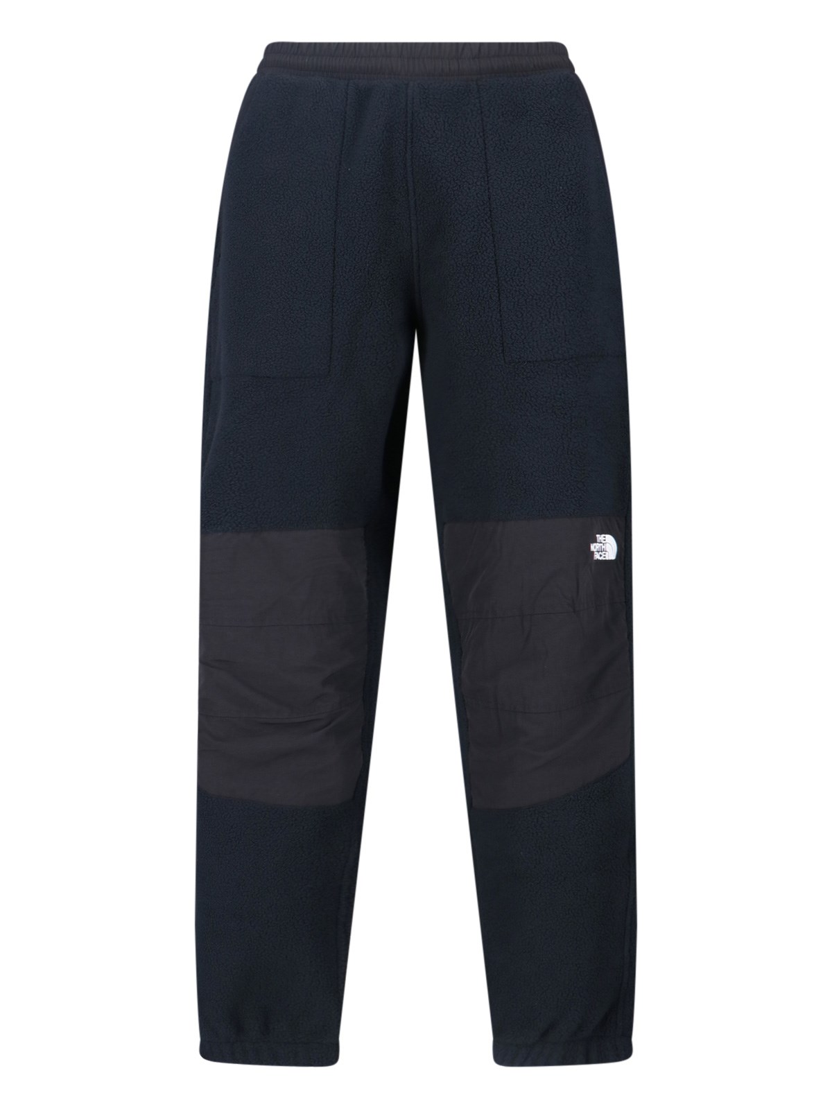 The North Face Relaxed Fit Black Teddy Fabric Trousers In Black