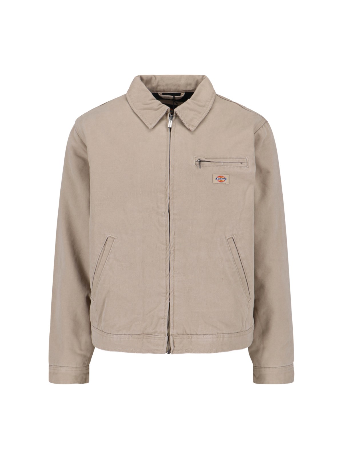 Dickies Relaxed Fit Jacket Front Pocket In Gray