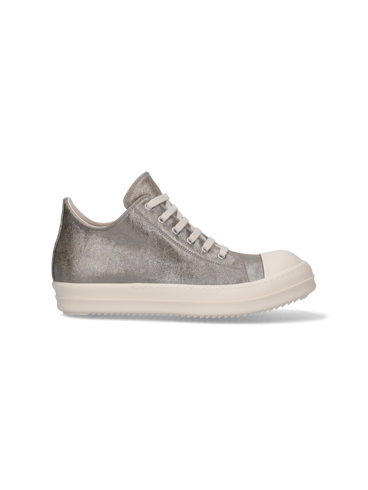 Rick Owens Drkshdw Lace-up Low-top Casual Shoes In Silver