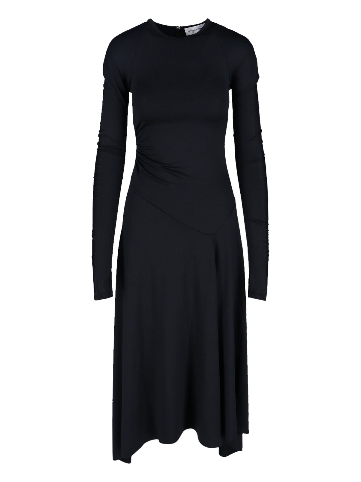 Victoria Beckham Midi Dress In Black