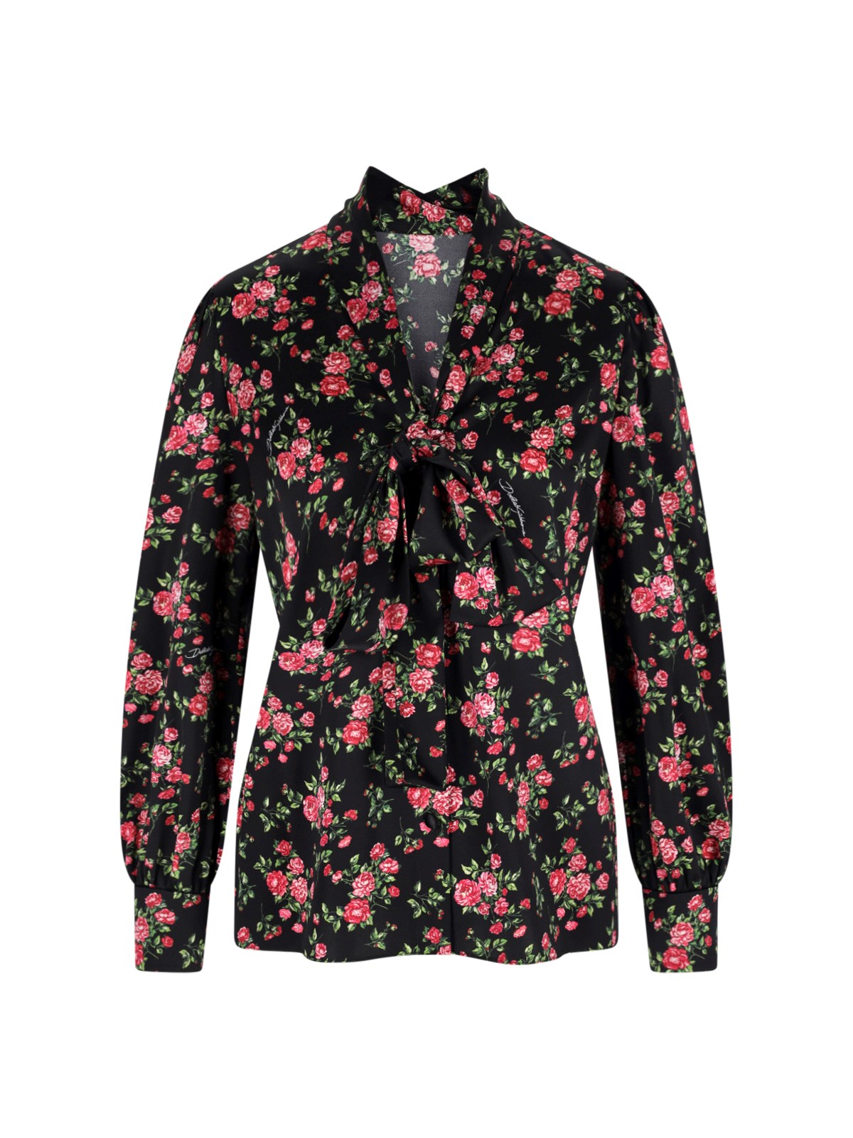 Dolce & Gabbana Silk Shirt In Multi
