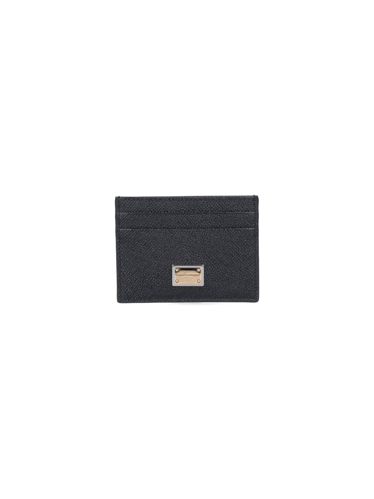 Dolce & Gabbana Women Dauphine Calfskin Card Holder In Black
