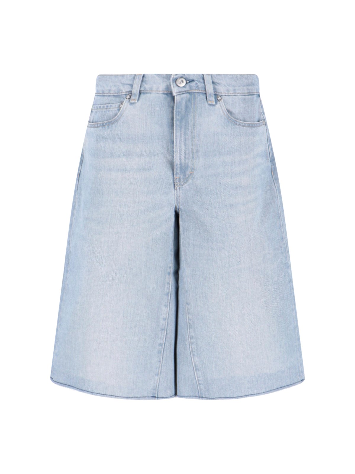 Our Legacy Women's Light Blue Shorts "Half Rider"