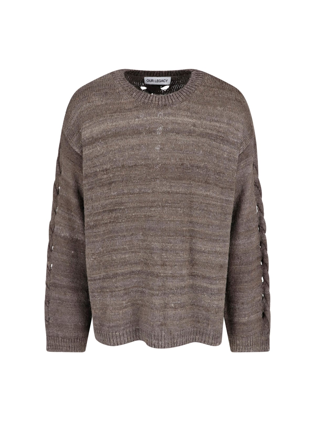Our Legacy Hand-Spun Silk Popover Sweater — Brown