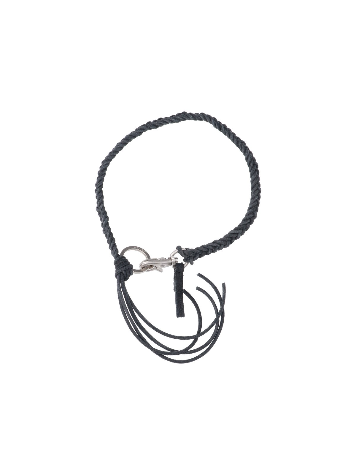 Our Legacy Braided Leather Necklace — Black