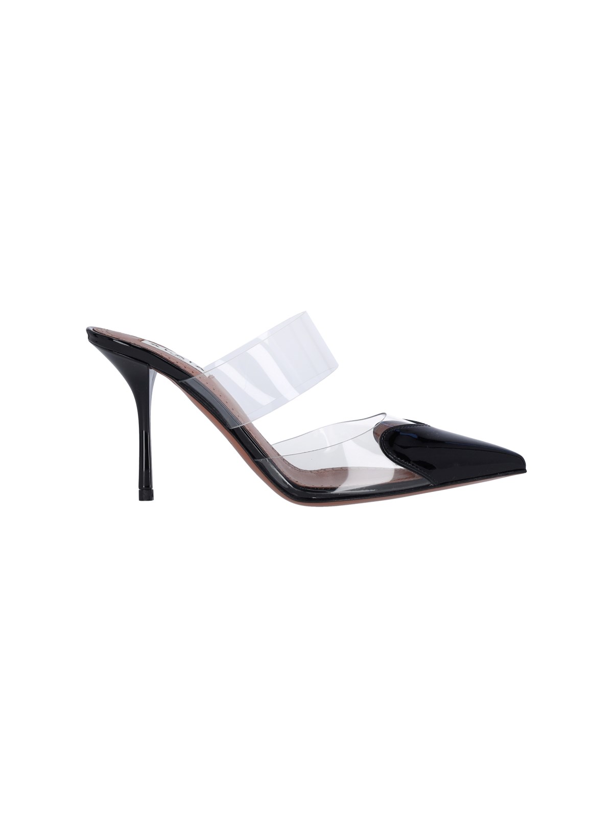 Alaïa Heart Mules In Black