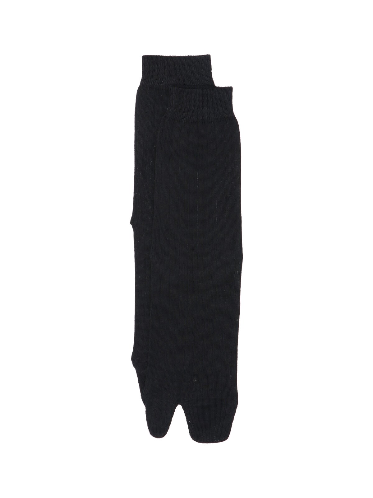 Maison Margiela Tabi Knee-high Socks In Black