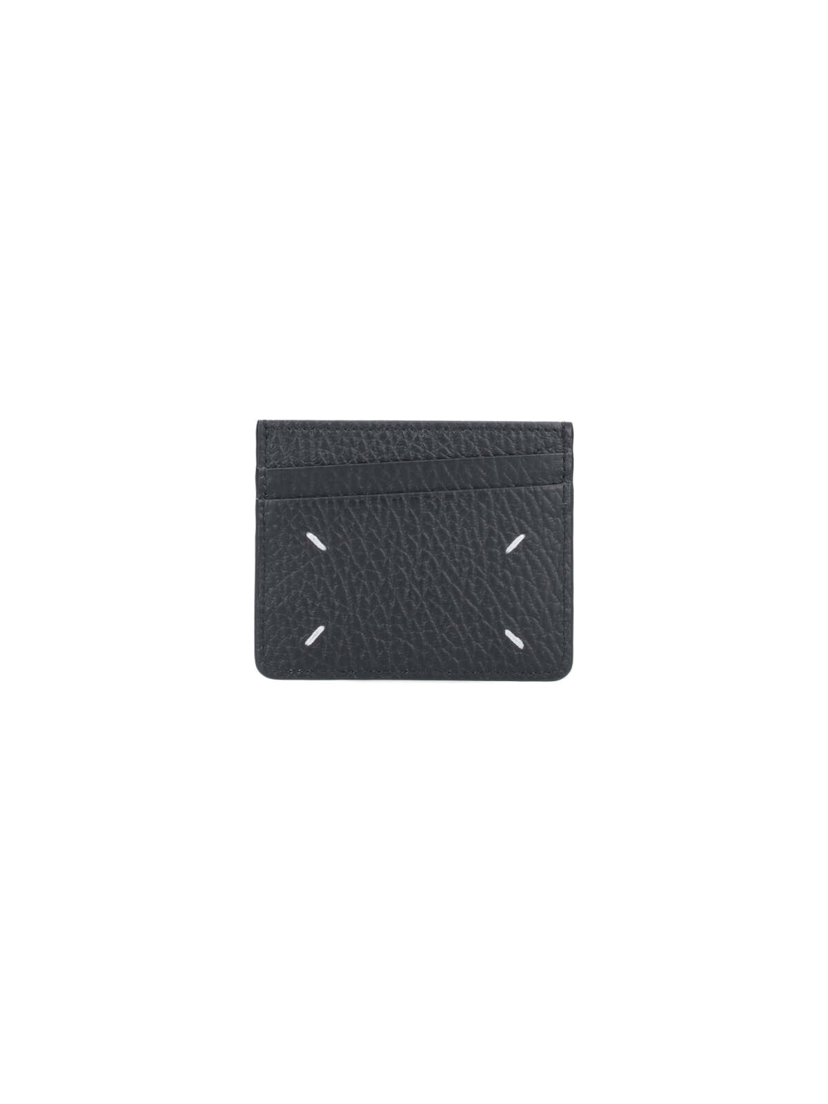 Maison Margiela "four Stitches" Card Holder In Blue