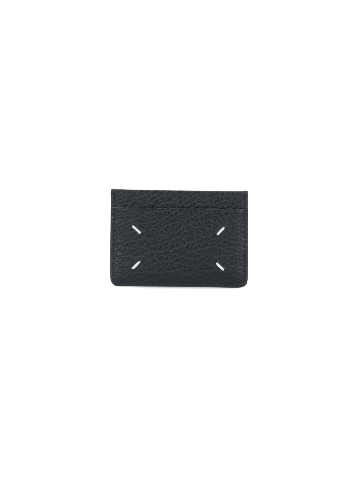 Maison Margiela Four Stitches Card Holder In Black
