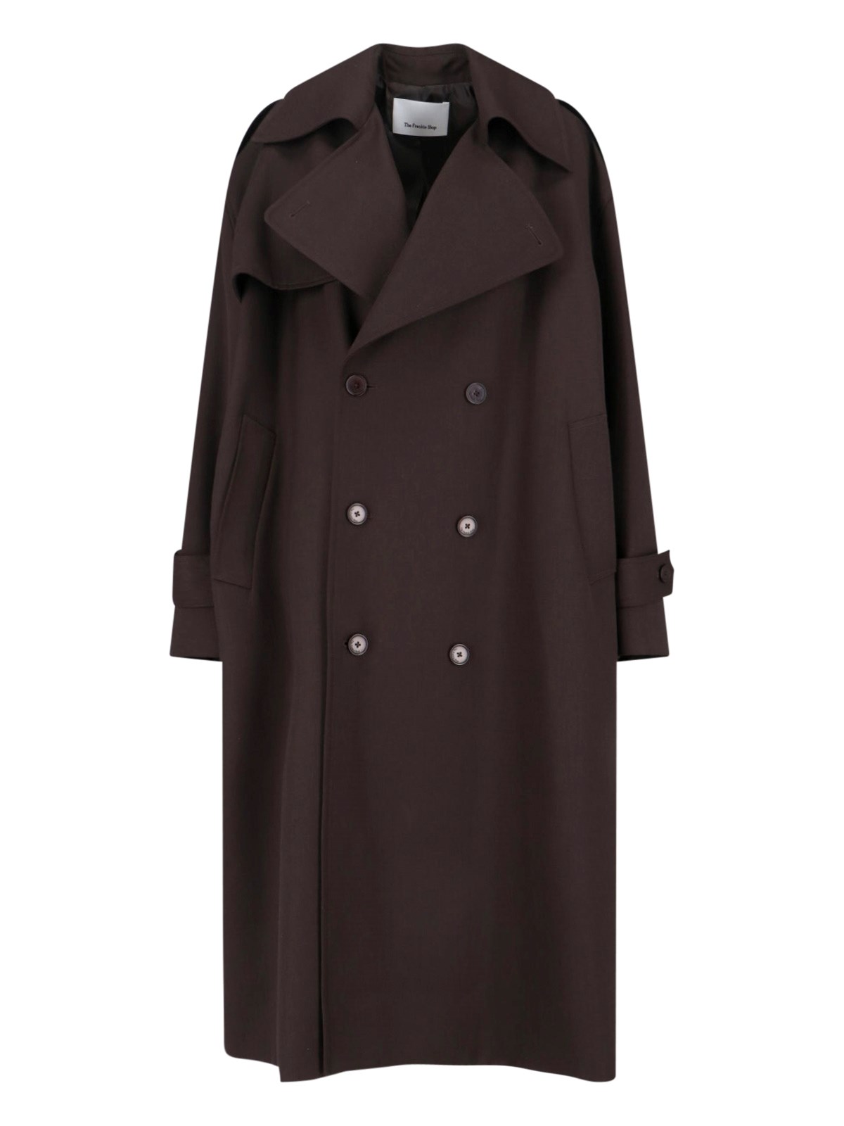 The Frankie Shop 'Dursley' Double-Breasted Trench Coat
