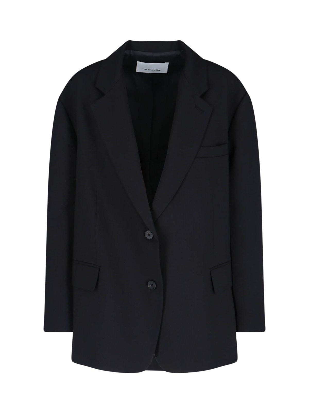 The Frankie Shop 'bea' Single-breasted Blazer In Black