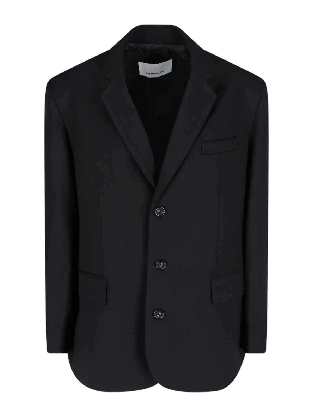 The Frankie Shop 'gelso' Single-breasted Blazer In Black