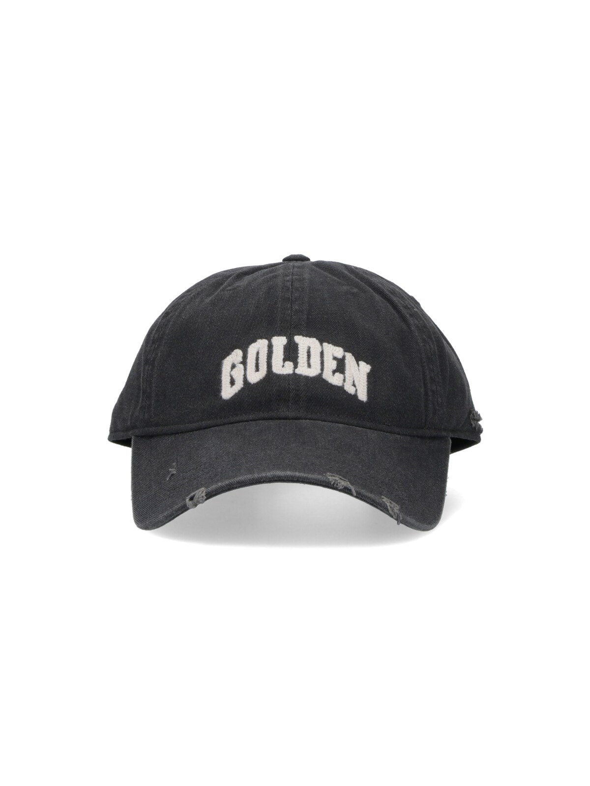 Golden Goose Logo Baseball Cap In Gray