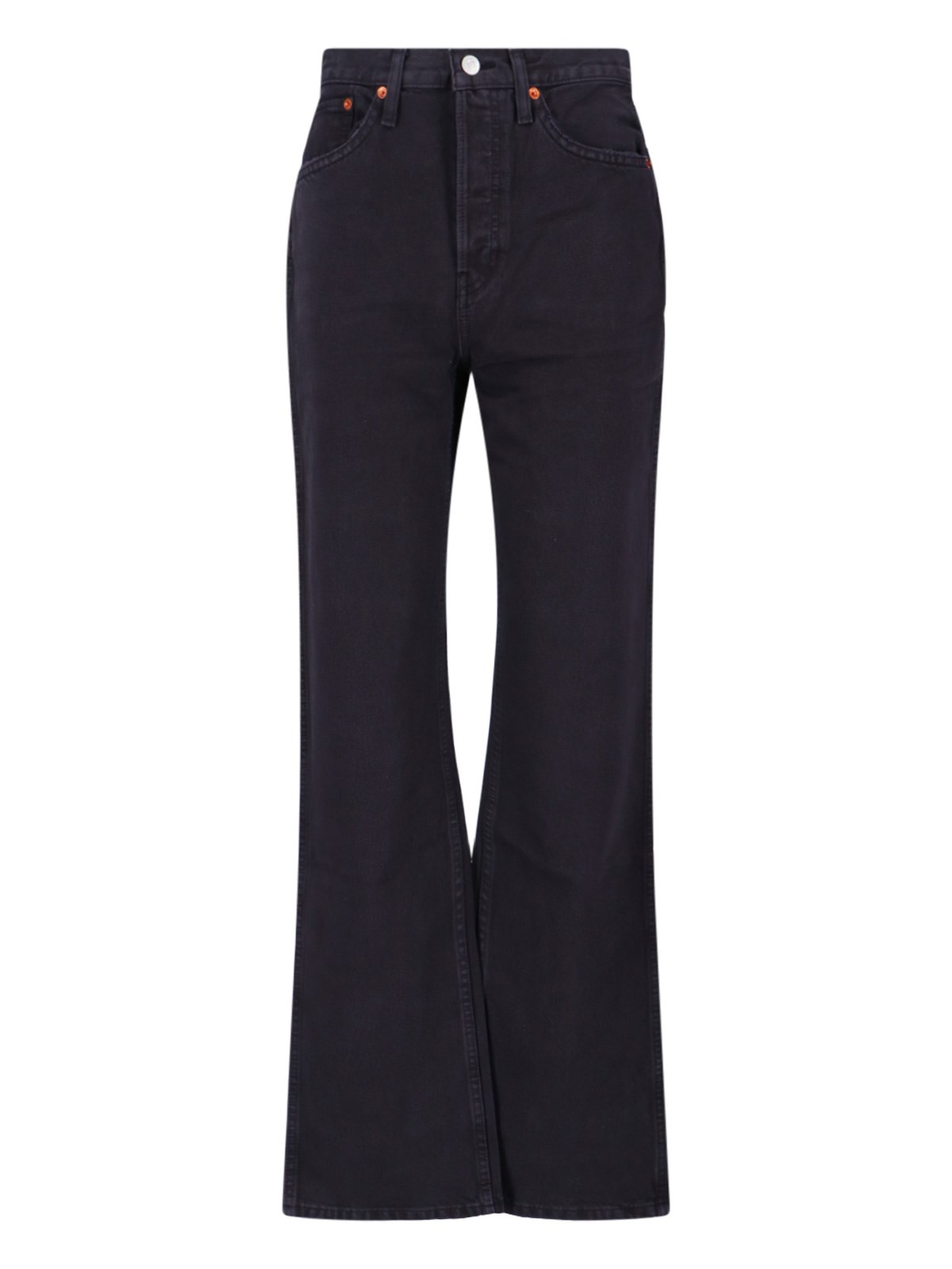 Re/done '70s' Bootcut Jeans In Black
