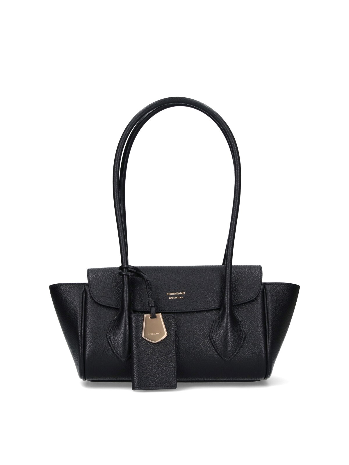 Ferragamo East-west Medium Tote Bag In Black