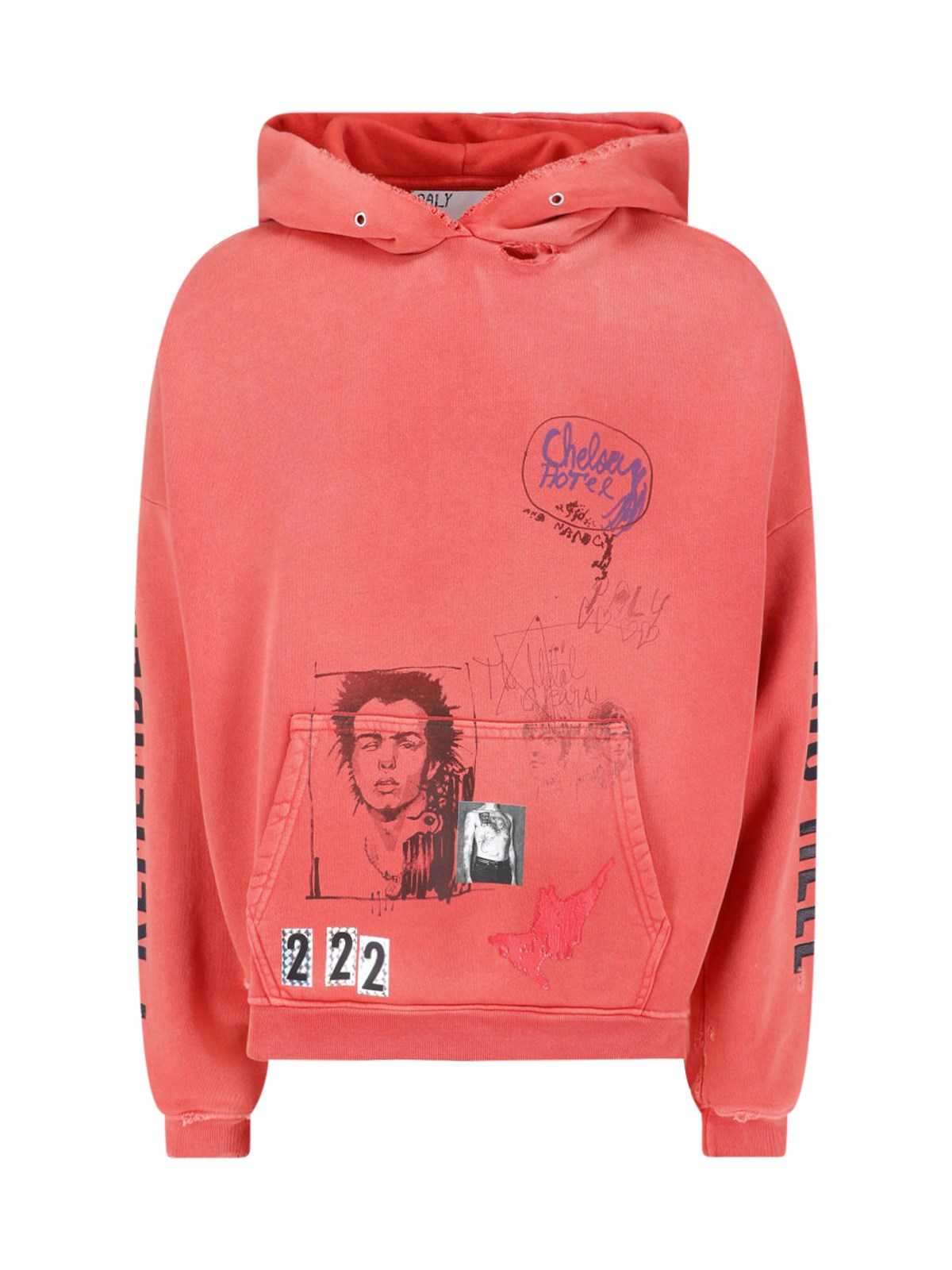 Paly Hoodie "chelsea Hotel" In Pink