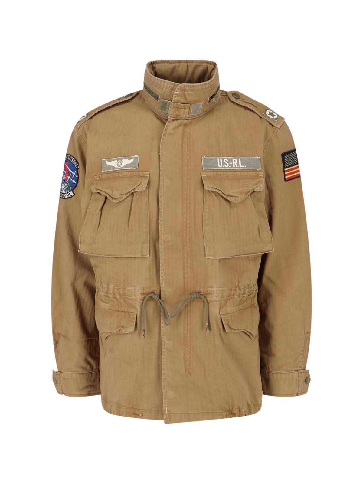 Polo ralph lauren Military jacket with patch available on SUGAR 