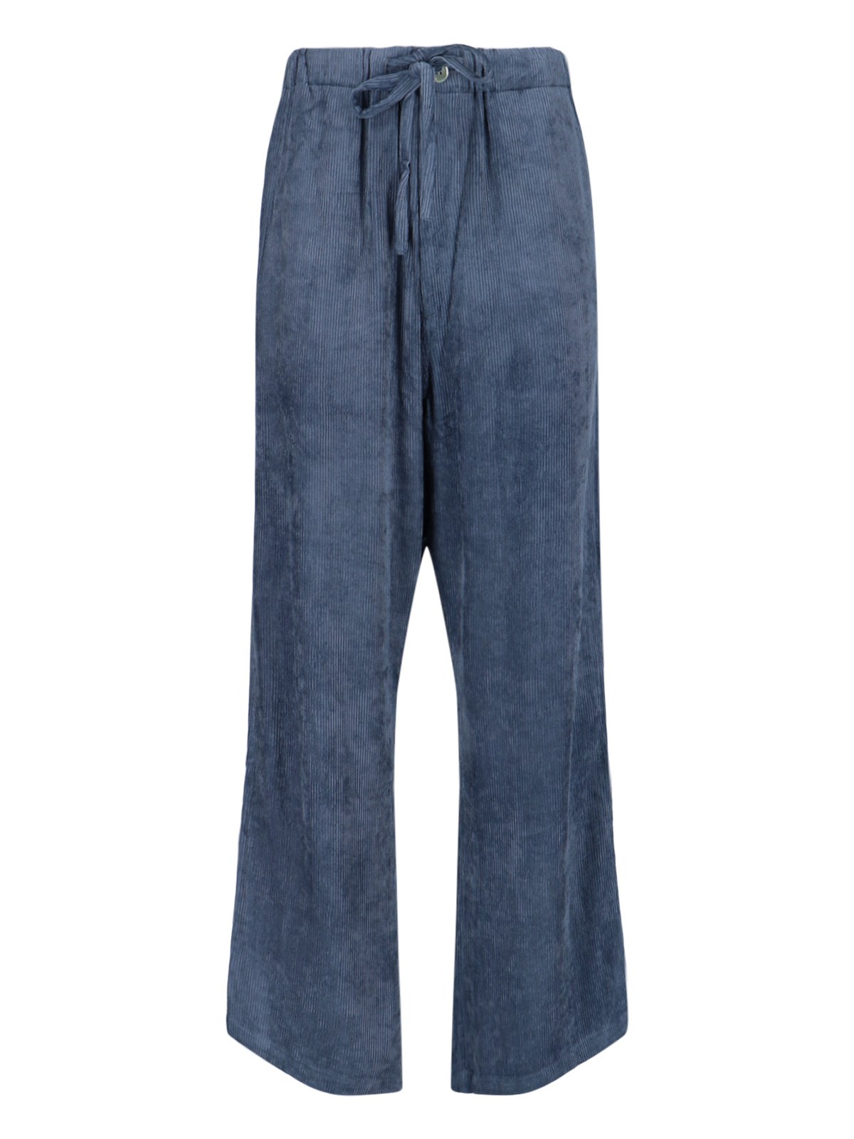 Mythinks Drawstring Straight Trousers In Blue