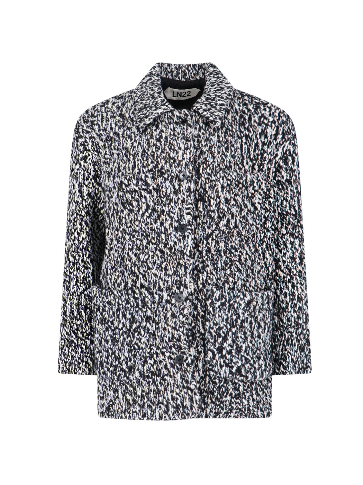 Ln22 Button Jacket In Black