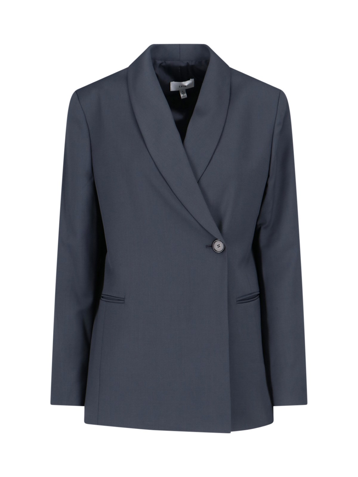Lvir Wool Blend Blazer In Blue