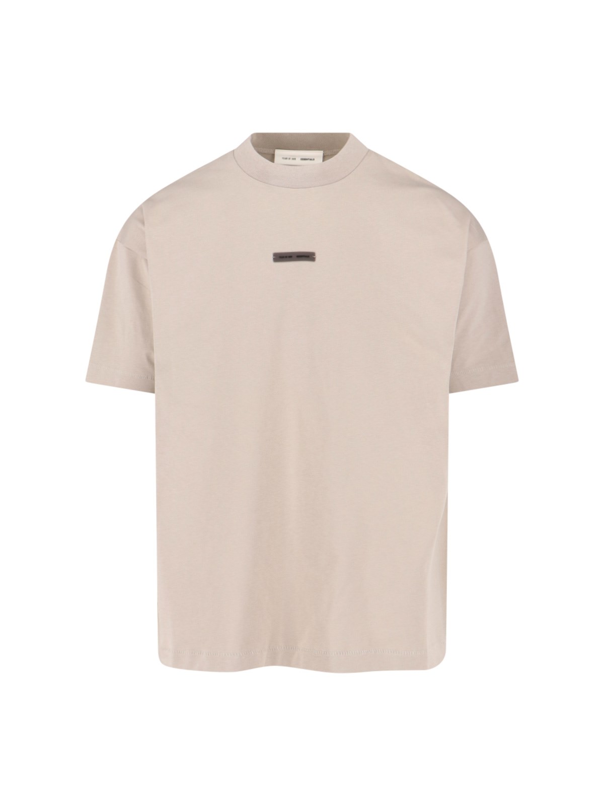 Essentials Logo-motif Cotton T-shirt In Neutral
