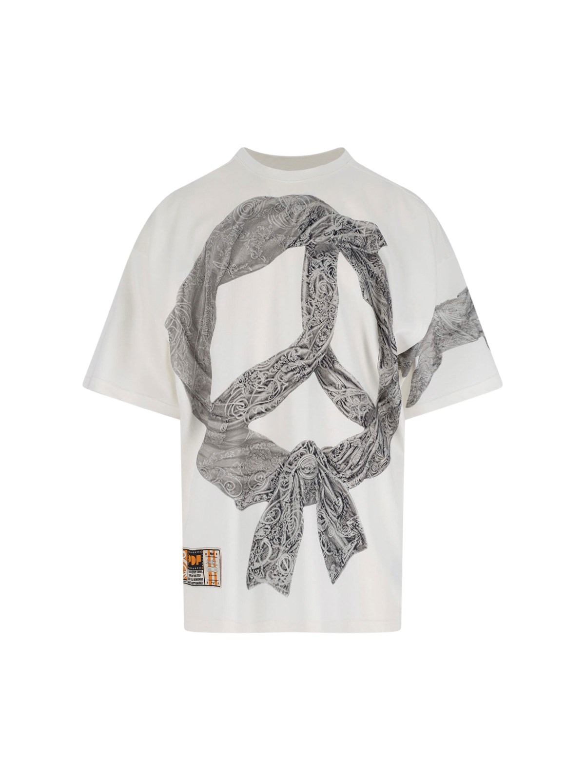 Pdf White Cotton Jersey Printed T-shirt In White
