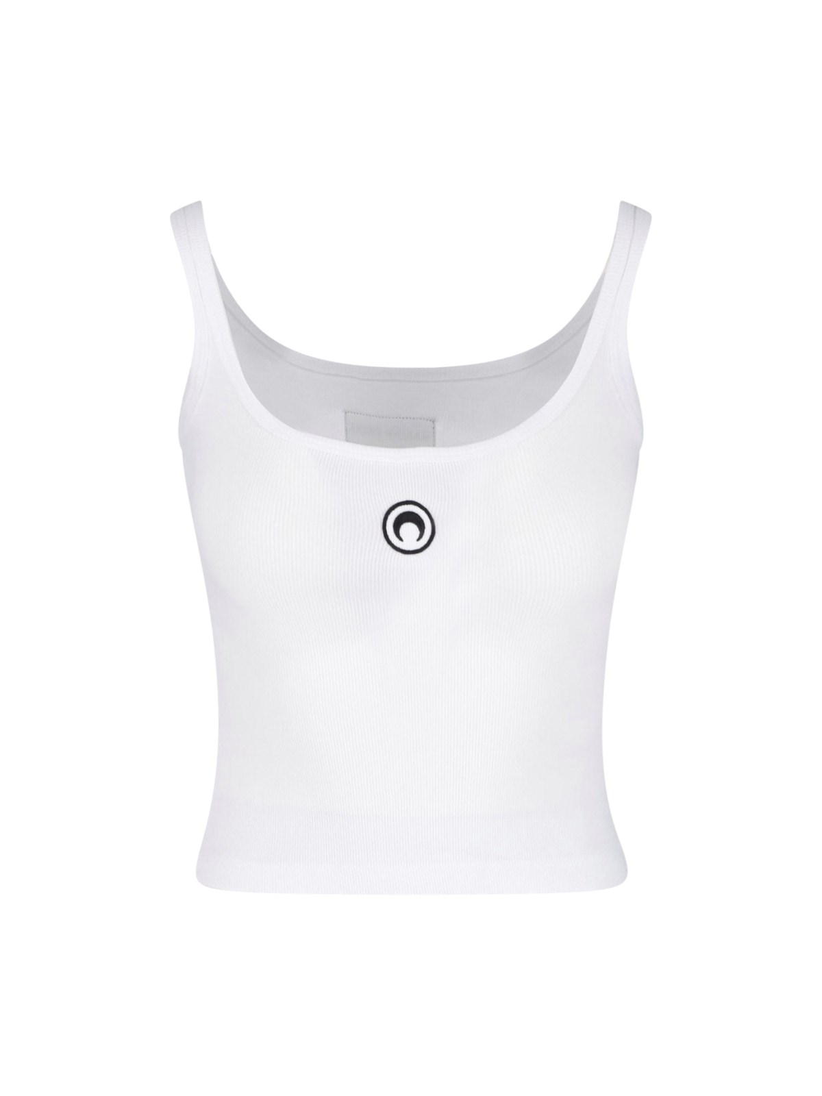 Marine Serre Tank Top Logo Moon In White