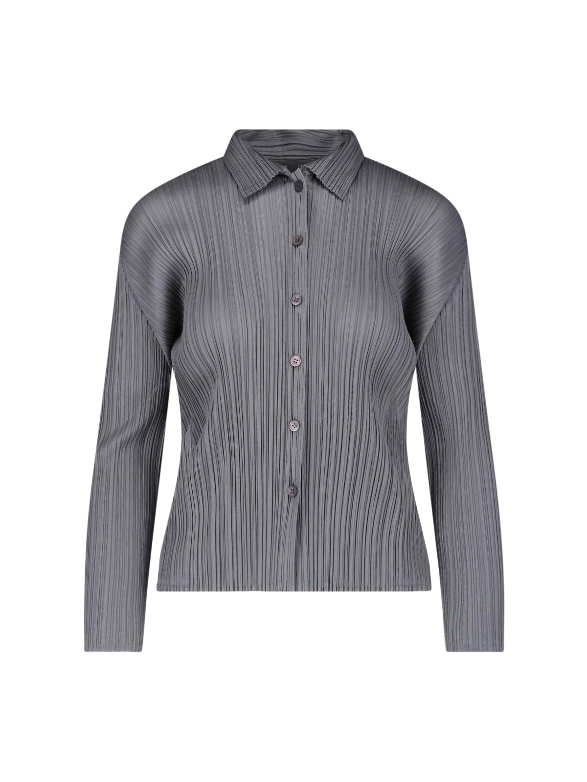Pleats Please Pleated Shirt In Gray