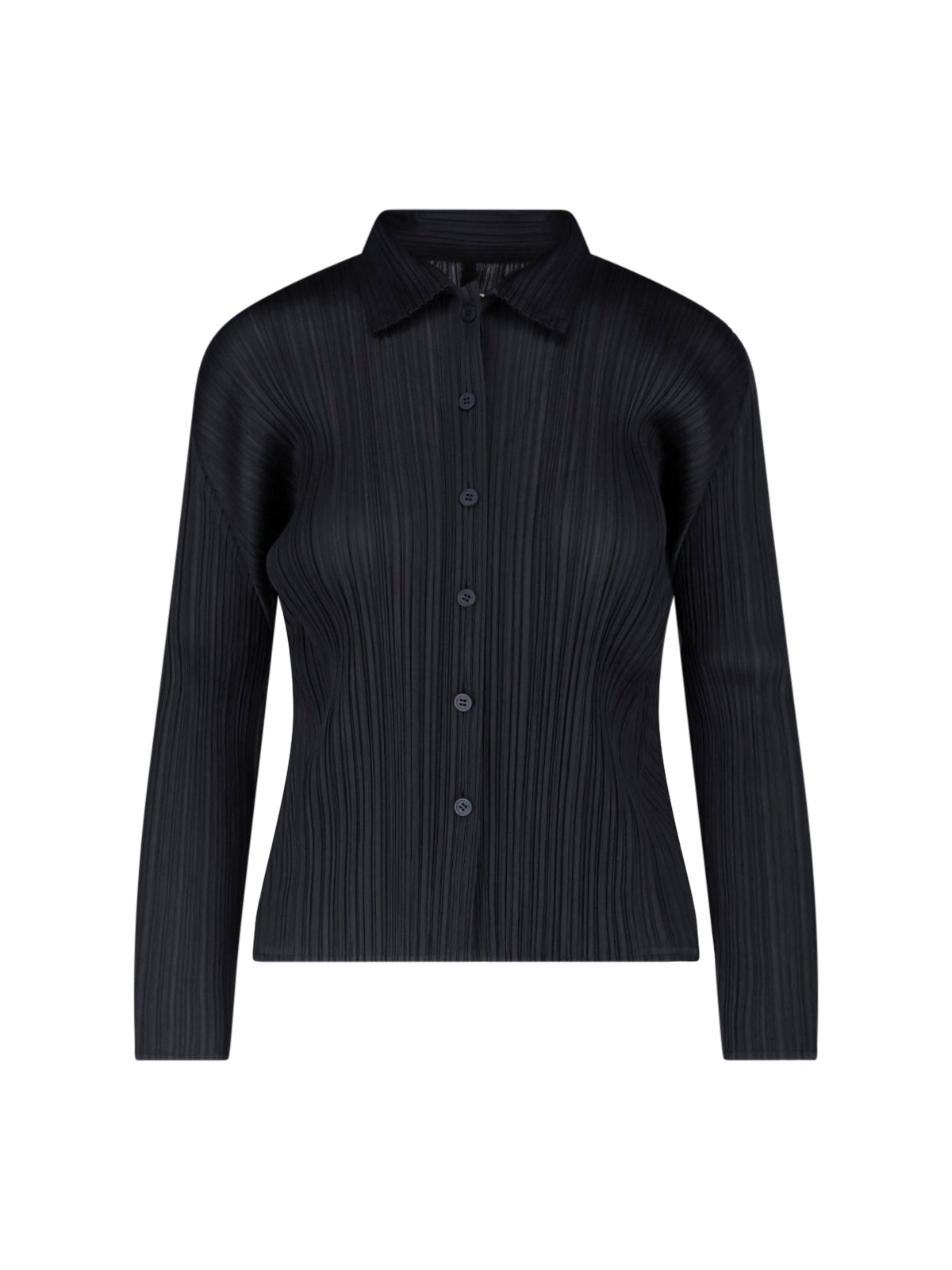 Pleats Please Pleated Shirt In Blue