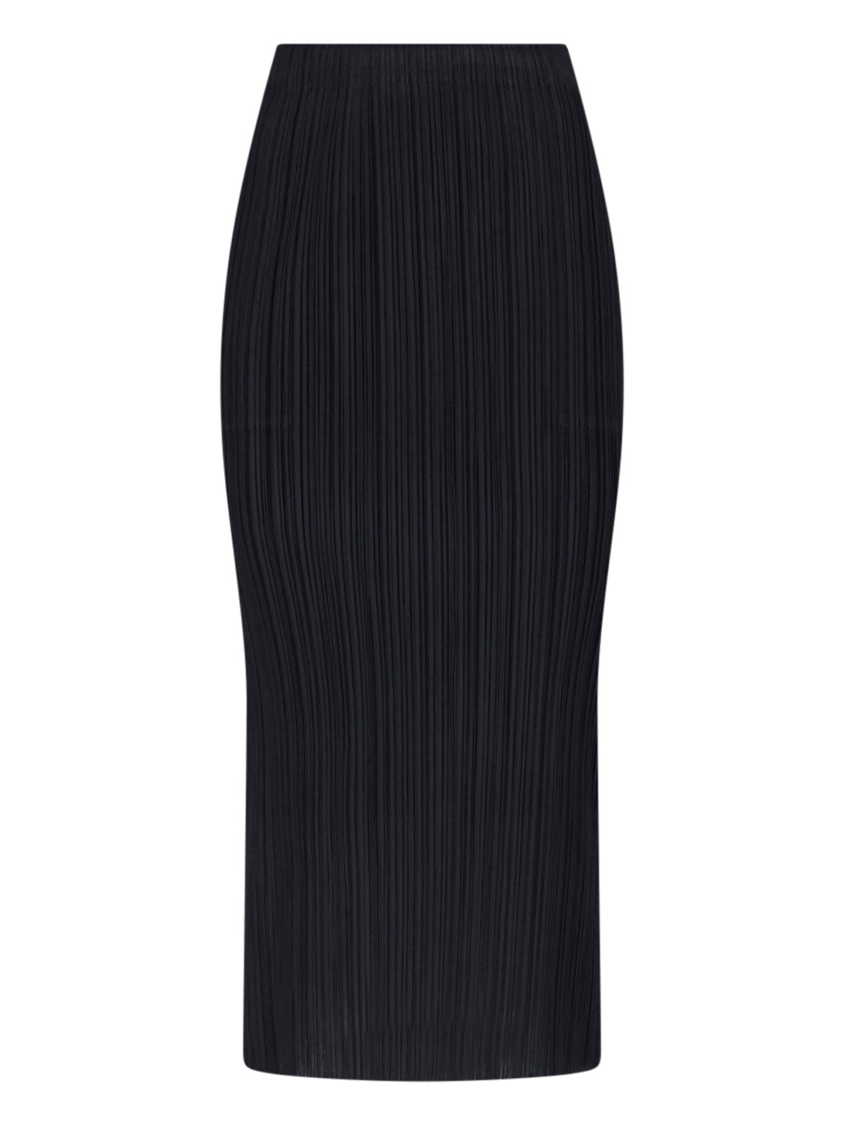 Pleats Please Pleated Midi Skirt In Black