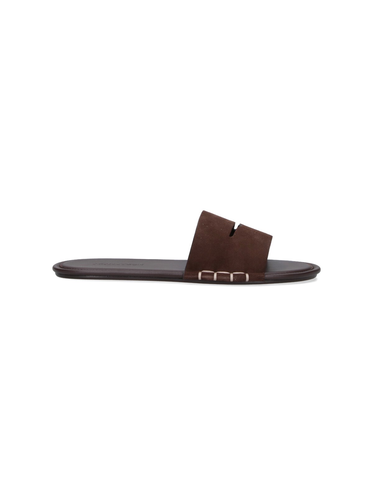 Jw Anderson "loafer" Slides In Brown