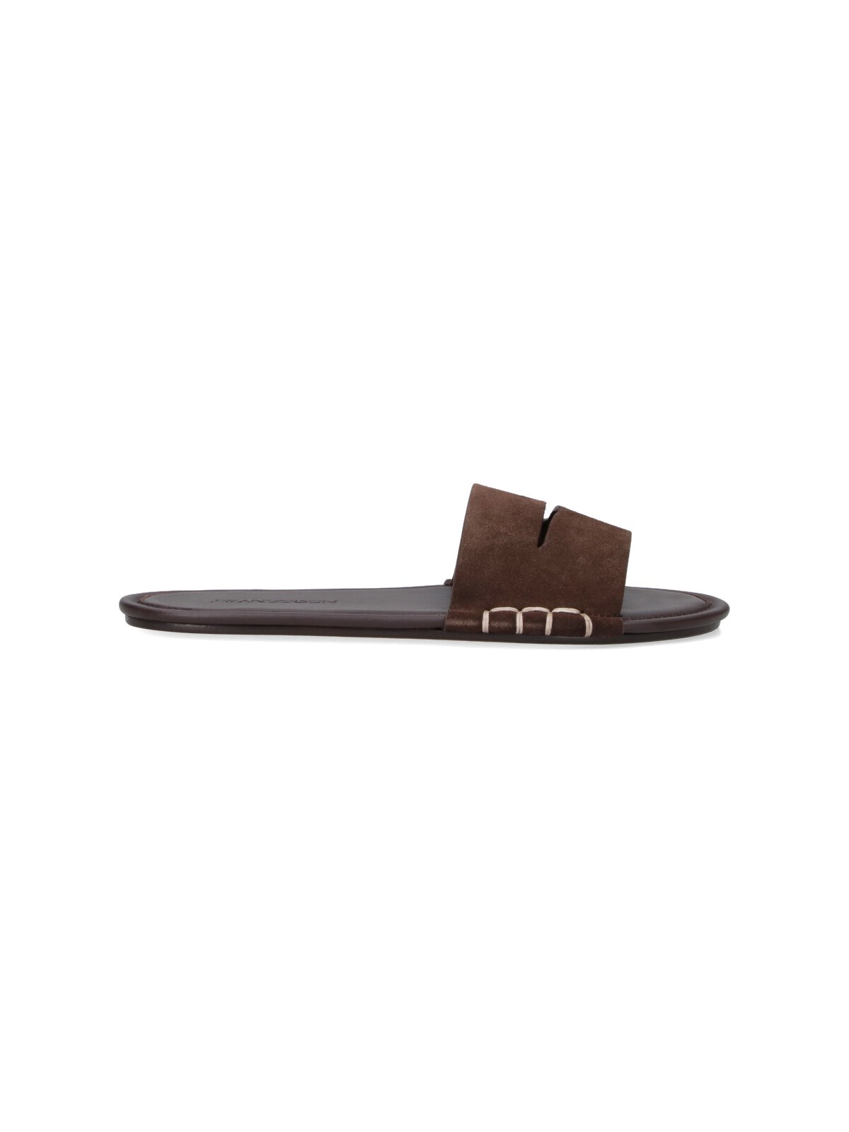 Jw Anderson "loafer" Slides In Brown