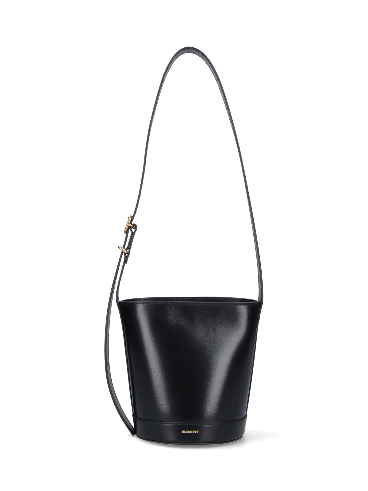 Jil Sander Cannolo Bucket Bag In Black