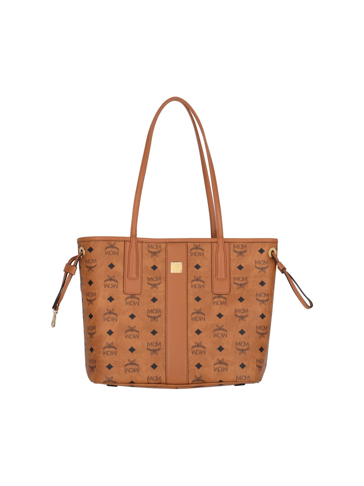 Mcm Small Reversible Tote Bag "liz" In Brown