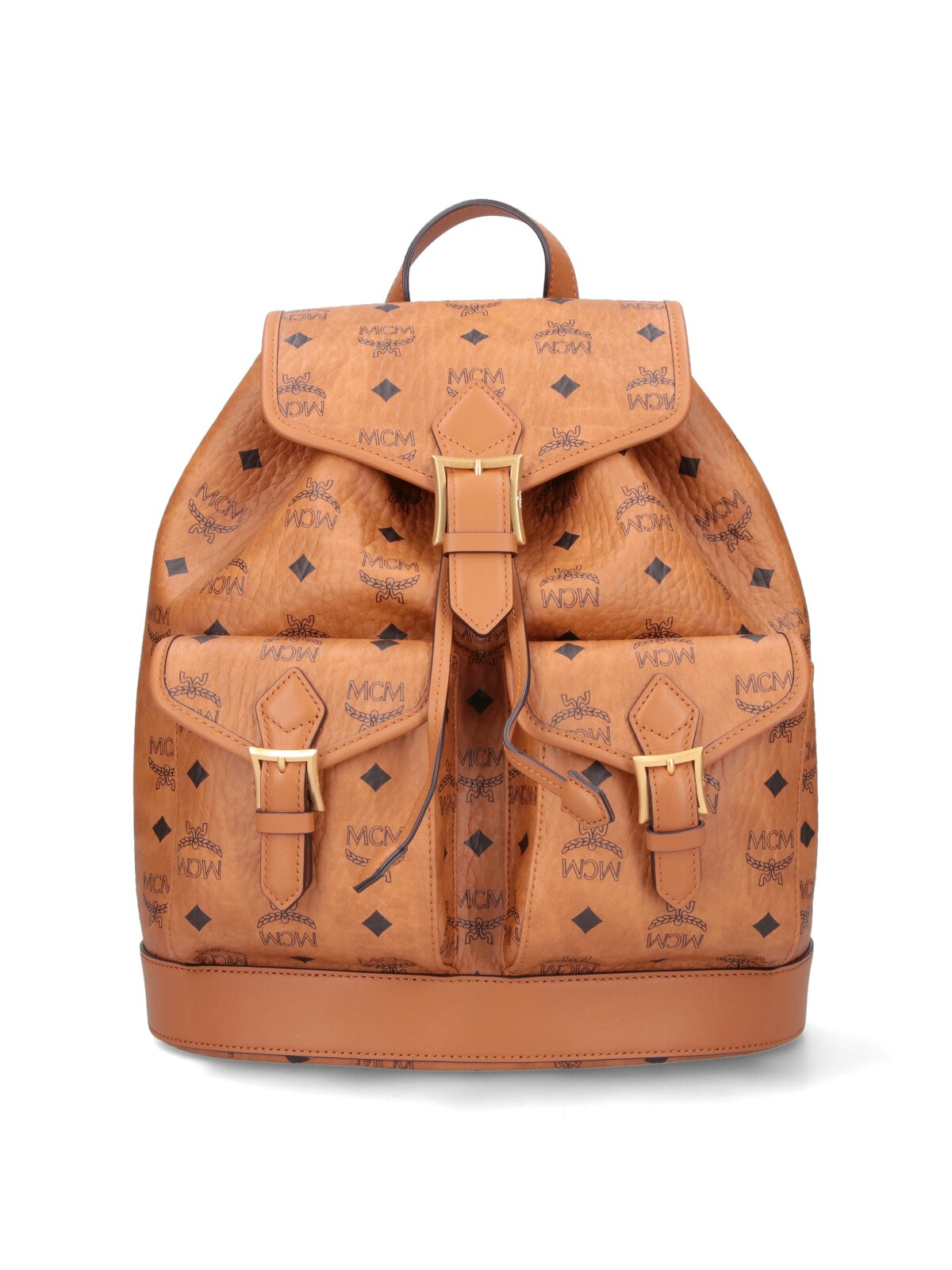 Mcm Small Backpack "aren" In Brown