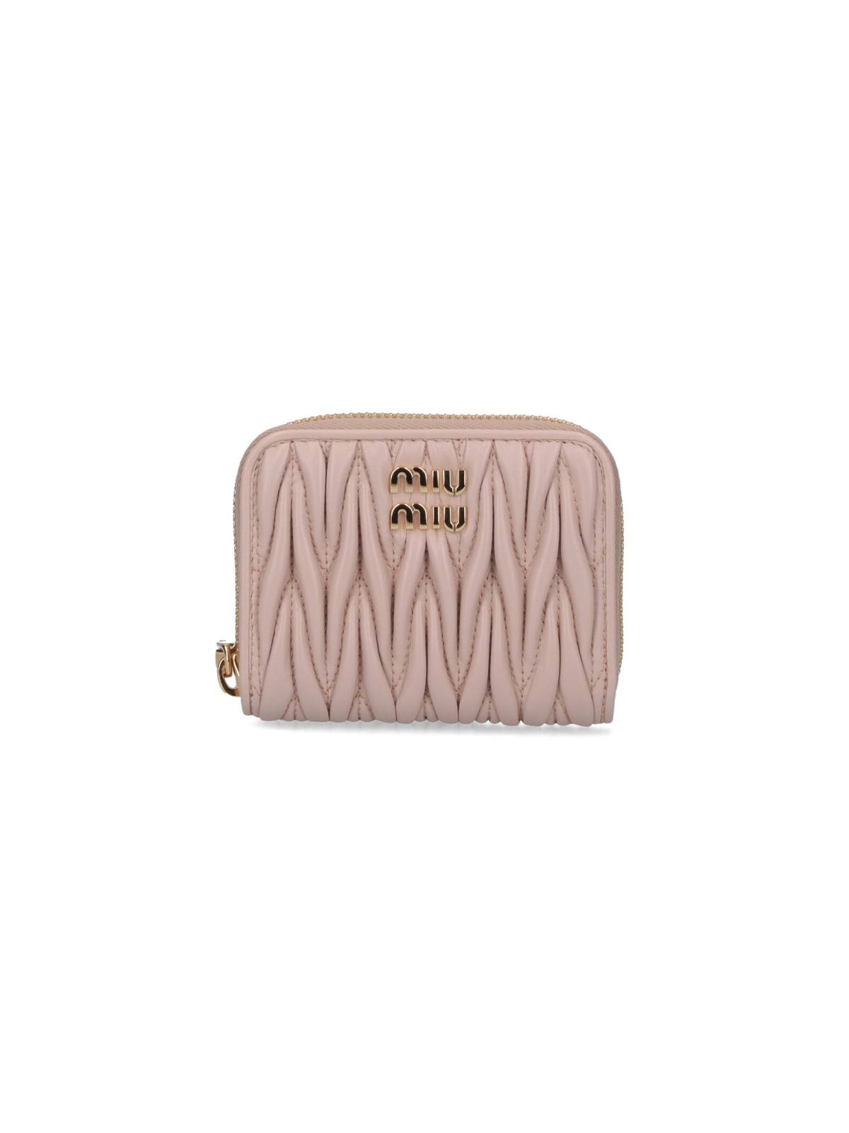Miu Miu Matelassé Wallet In Pink
