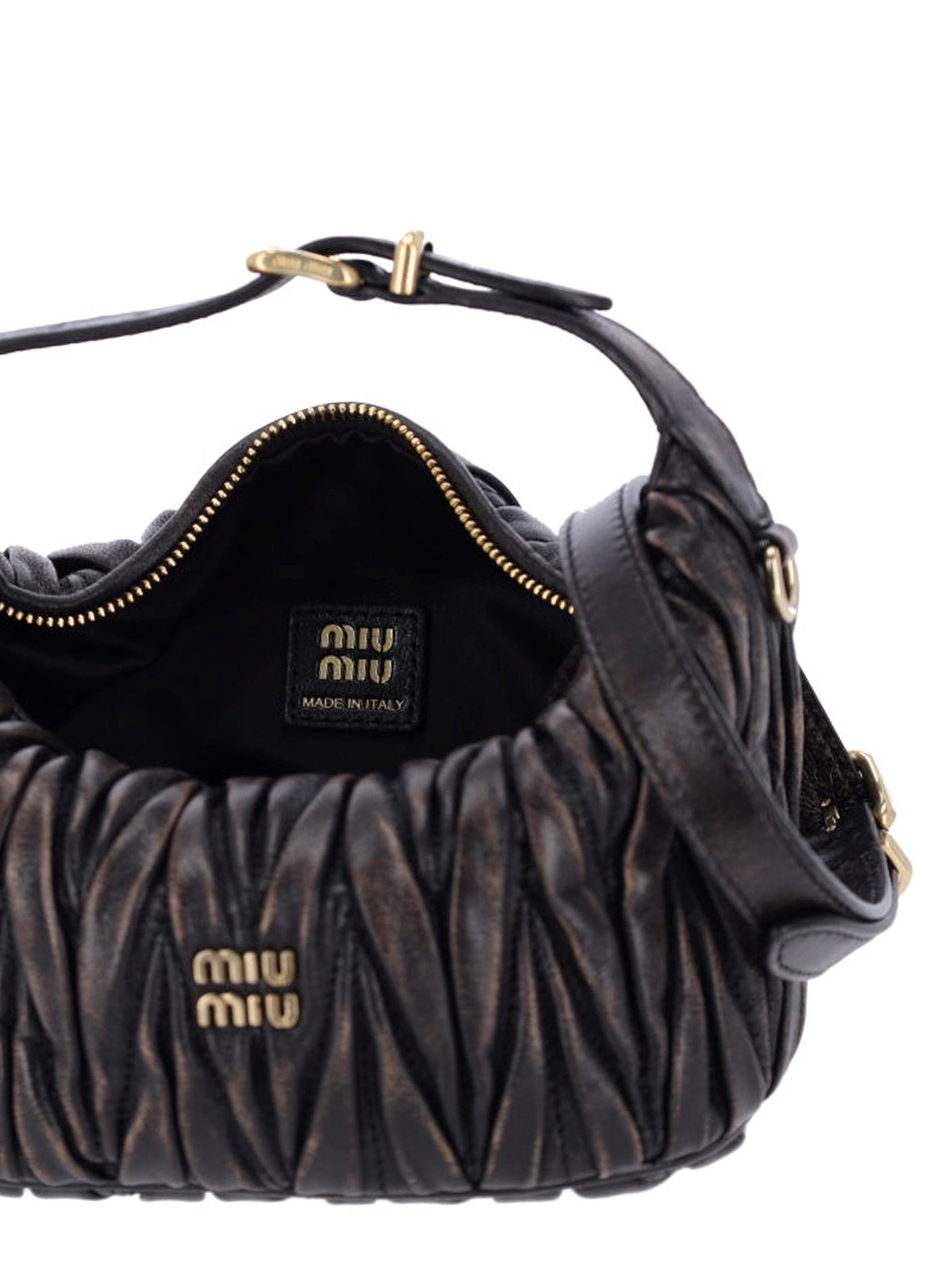 Miu miu Matelassé nappa pouch available on SUGAR - 201181