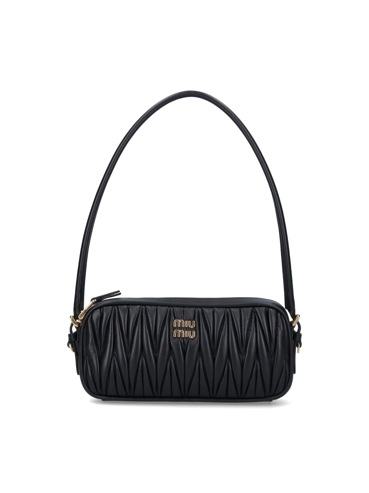 Miu Miu Logo Pouch In Black