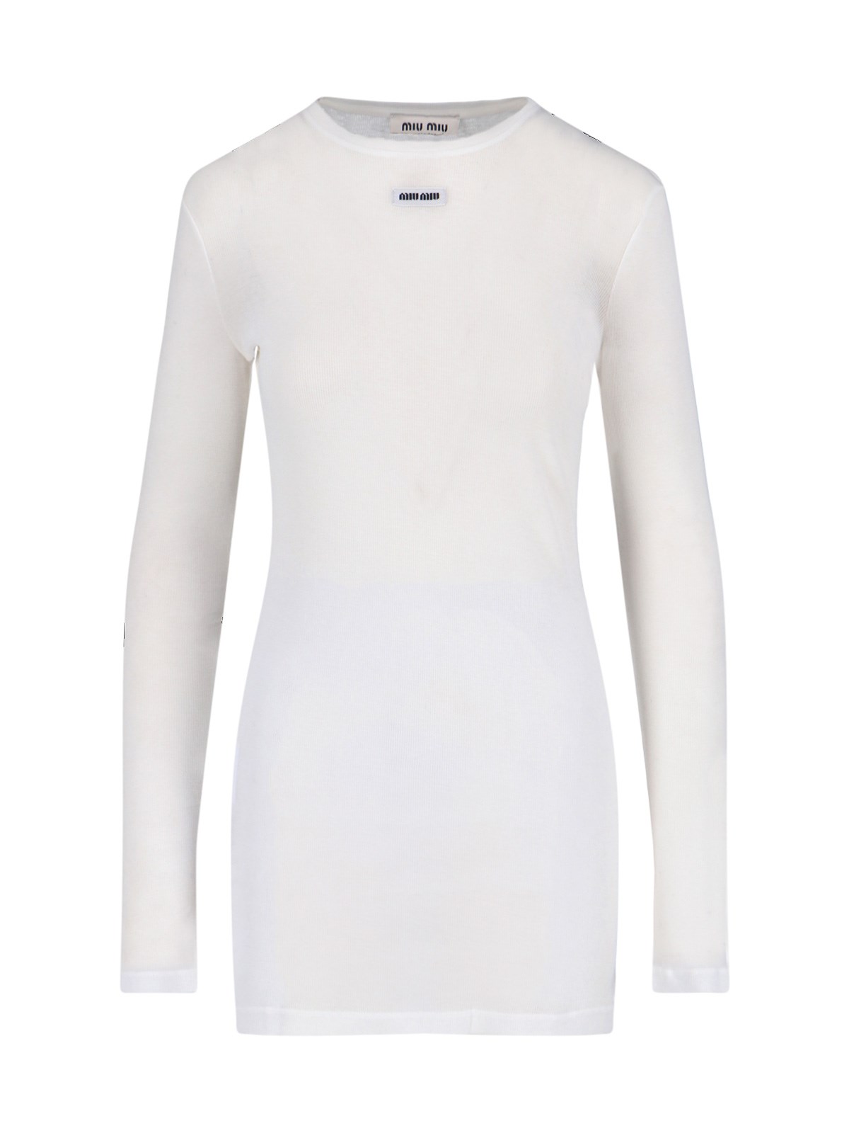 Miu Miu Mini Dress In White
