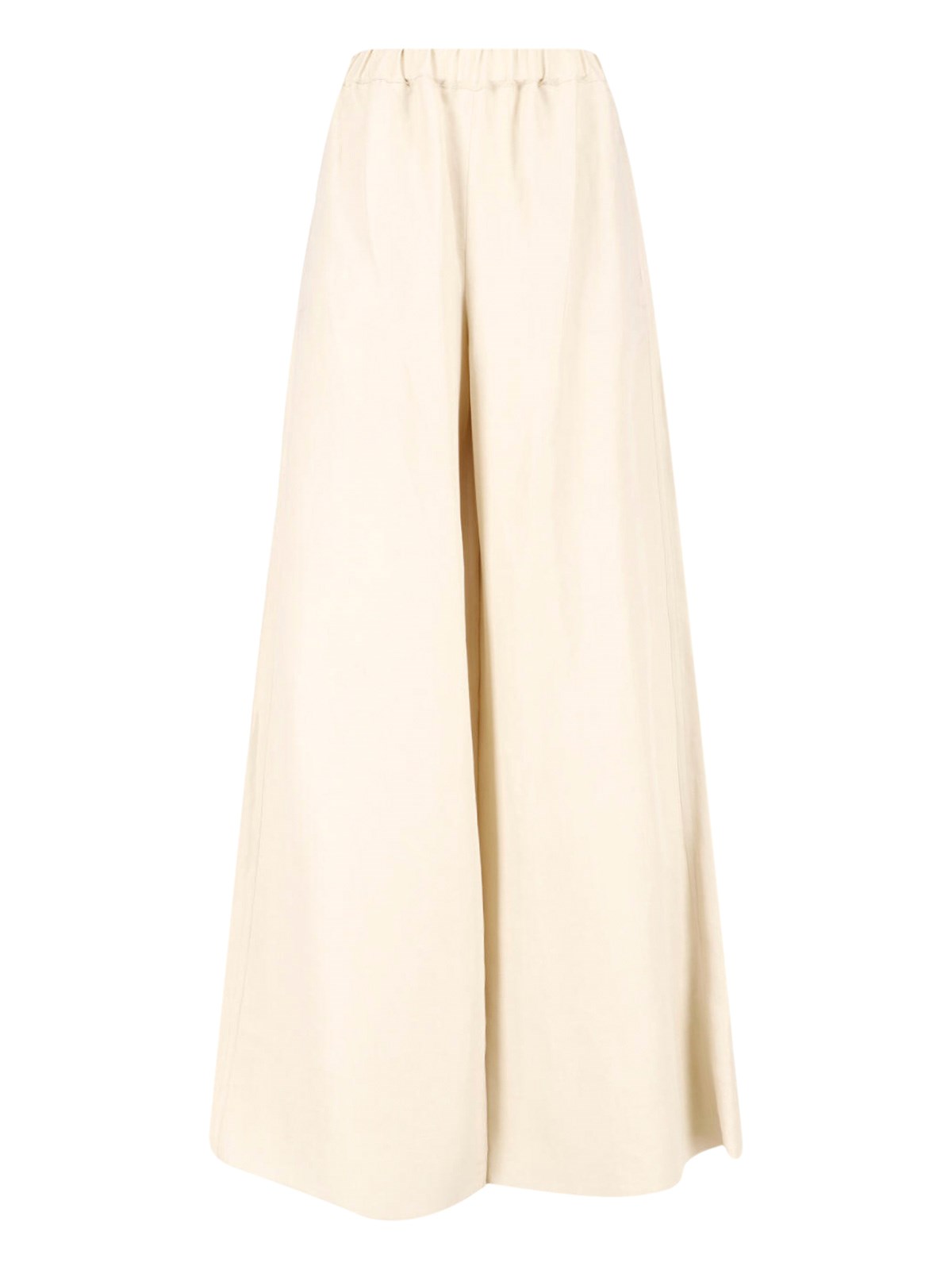 Max Mara Wide Linen And Silk Pants
