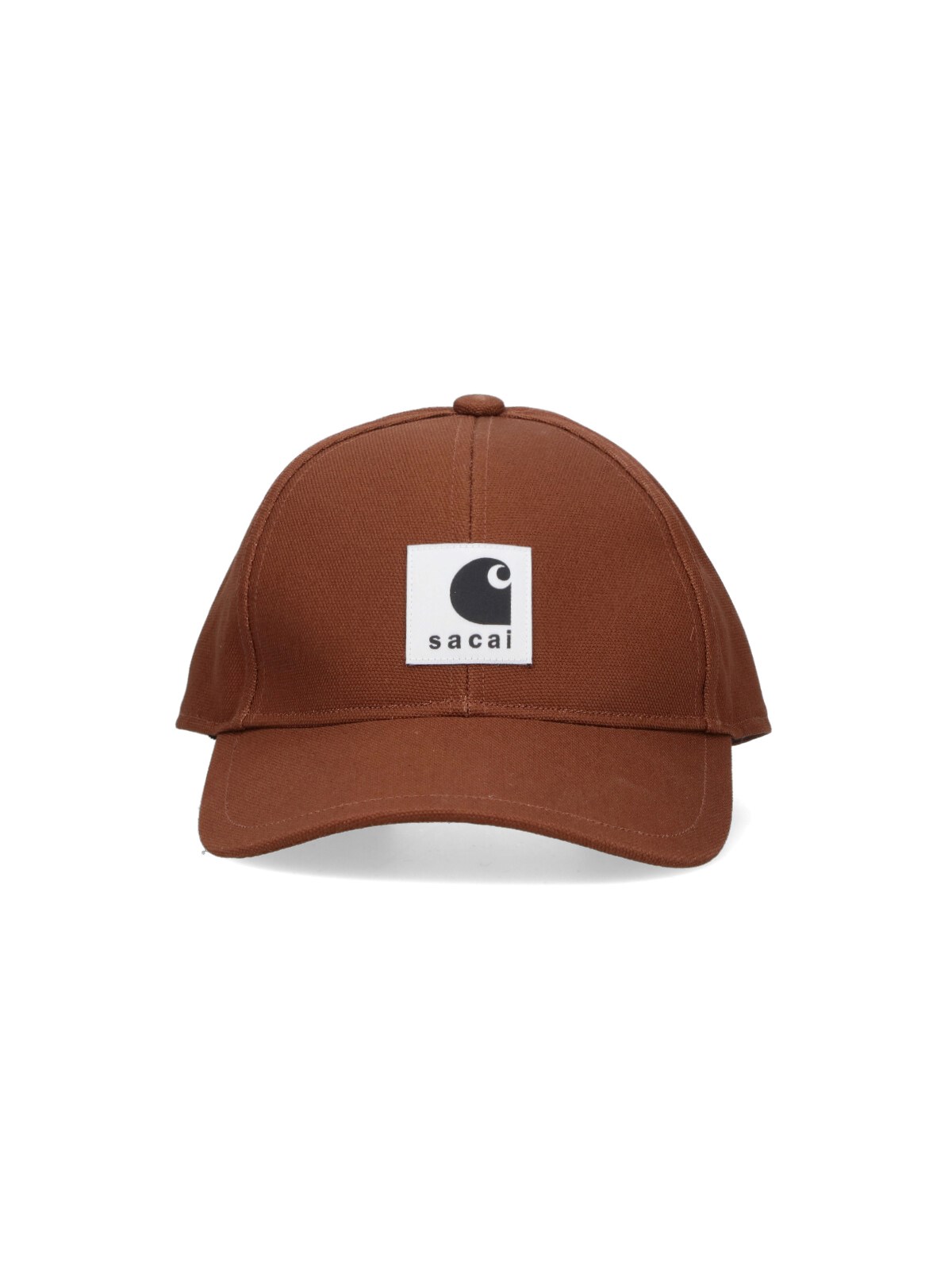 Sacai Carhartt Wip Duck Canvas Baseball Cap In Brown