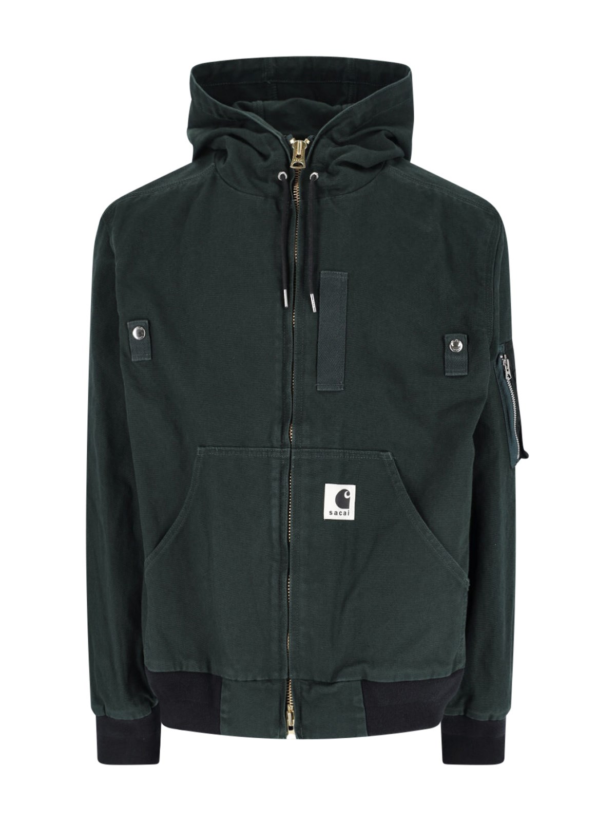 Sacai X Carhartt Wip 'og Active' Jacket In Green