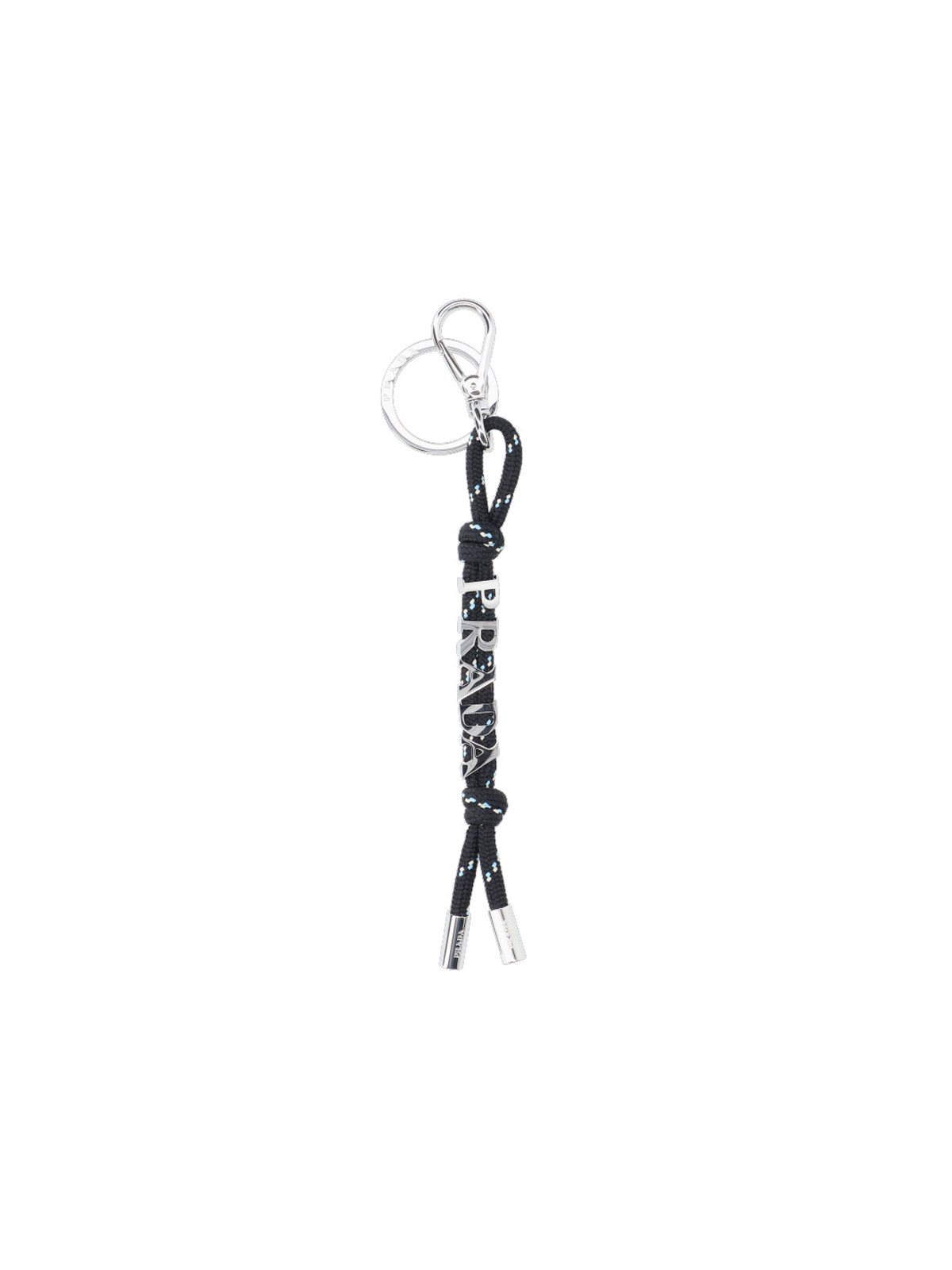 Prada "speedrock" Keyring In Black