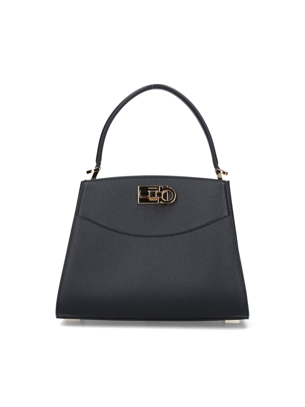 Ferragamo 'studio Box' Handbag In Black