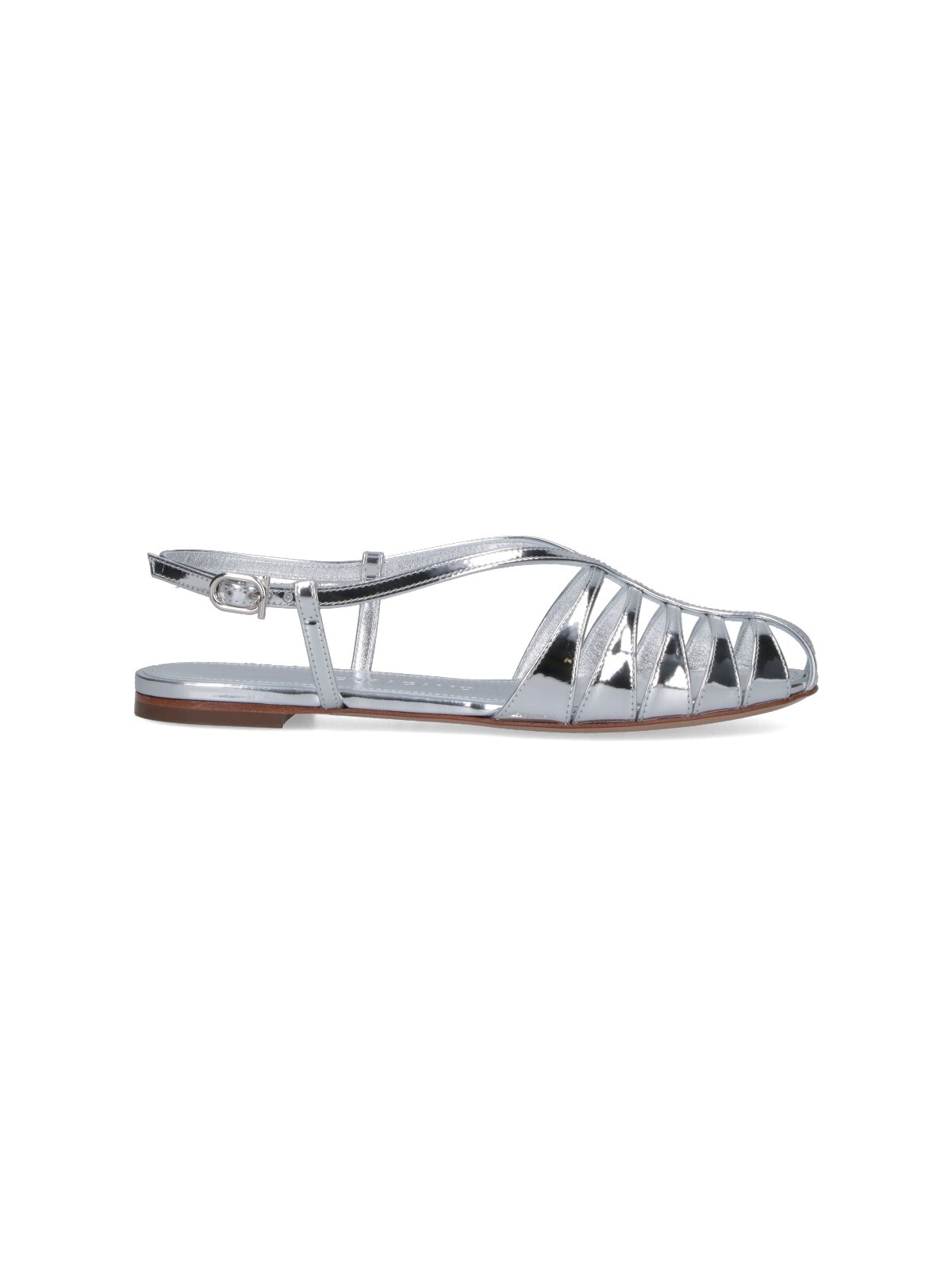 Ferragamo Women's Silver Cage Sandals