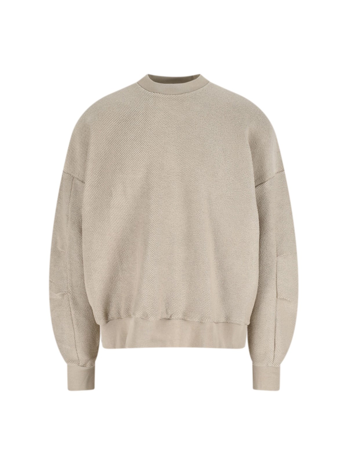 White Sand Crewneck Sweatshirt In Silver