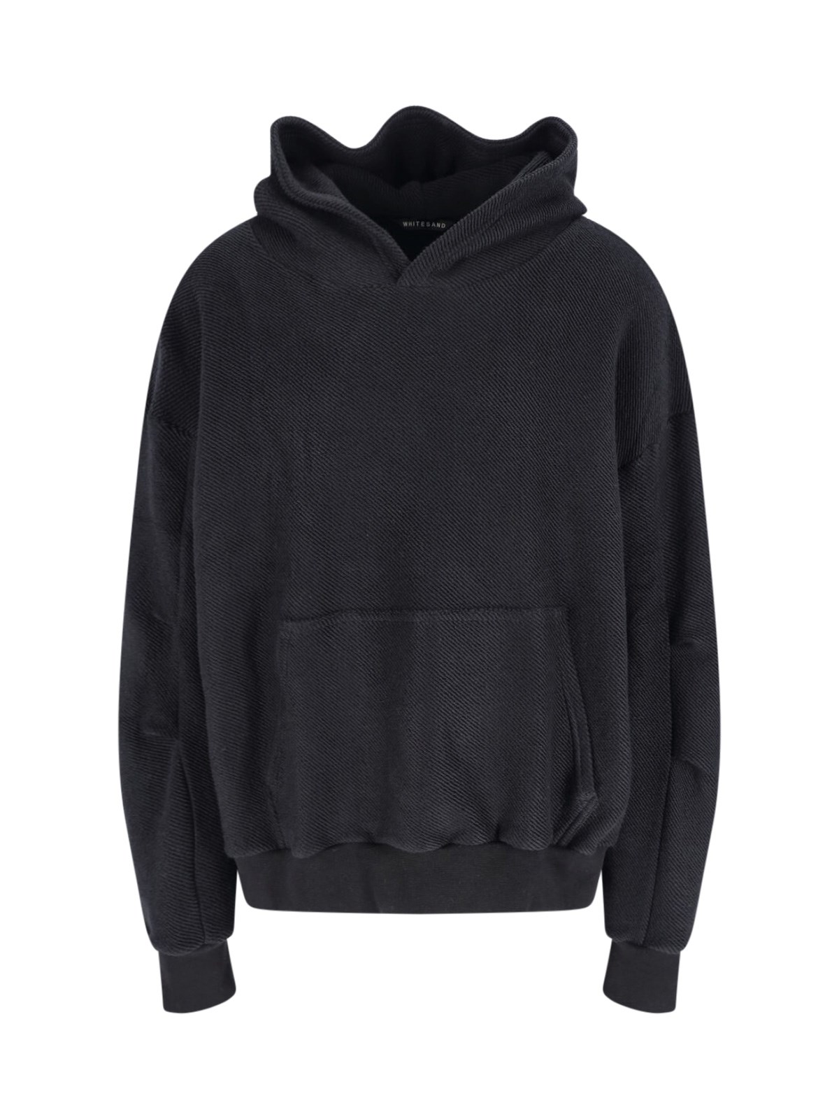 White Sand Hoodie In Black