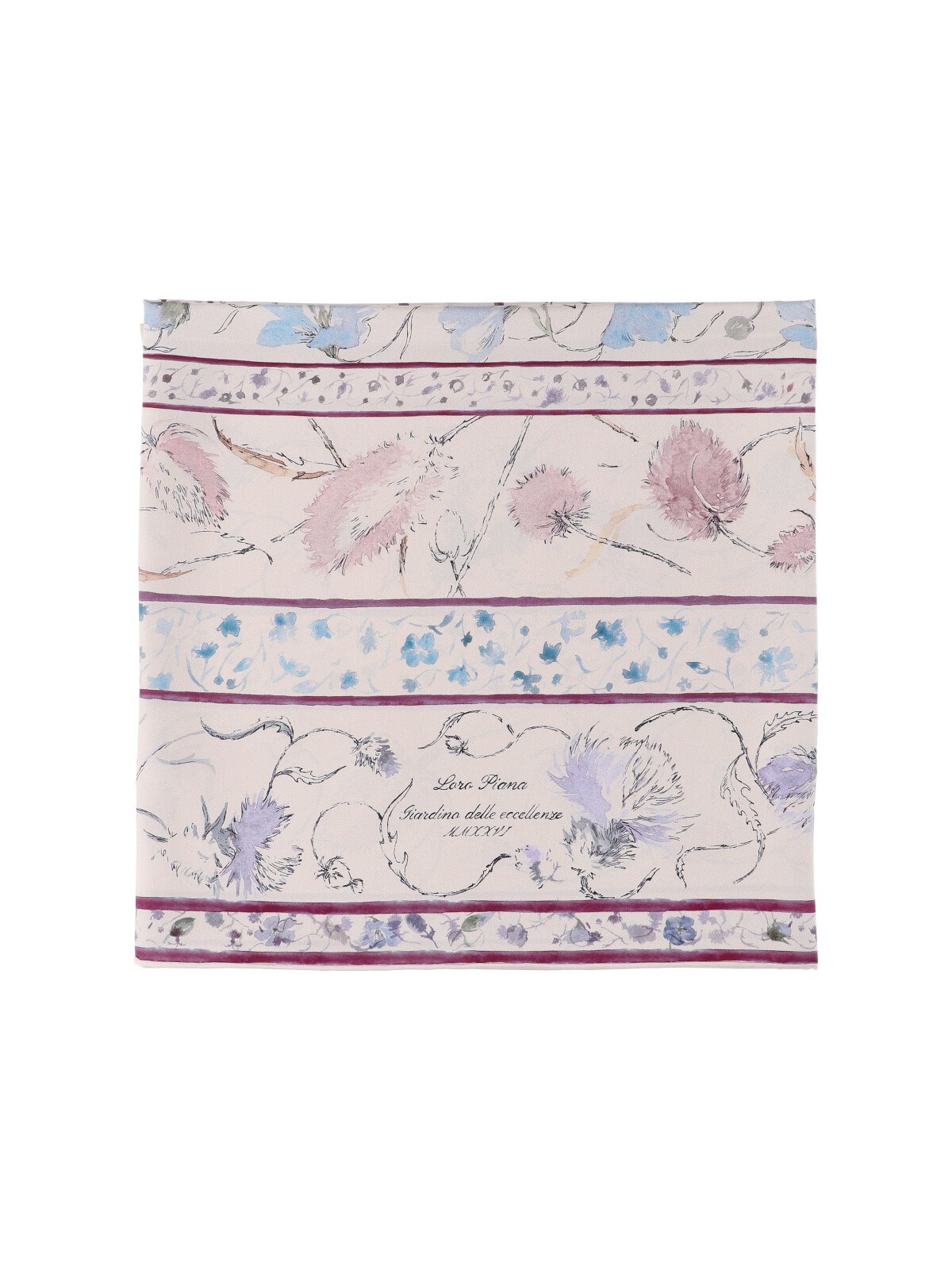 Loro Piana Silk Scarf Giardino Delle Eccellenze